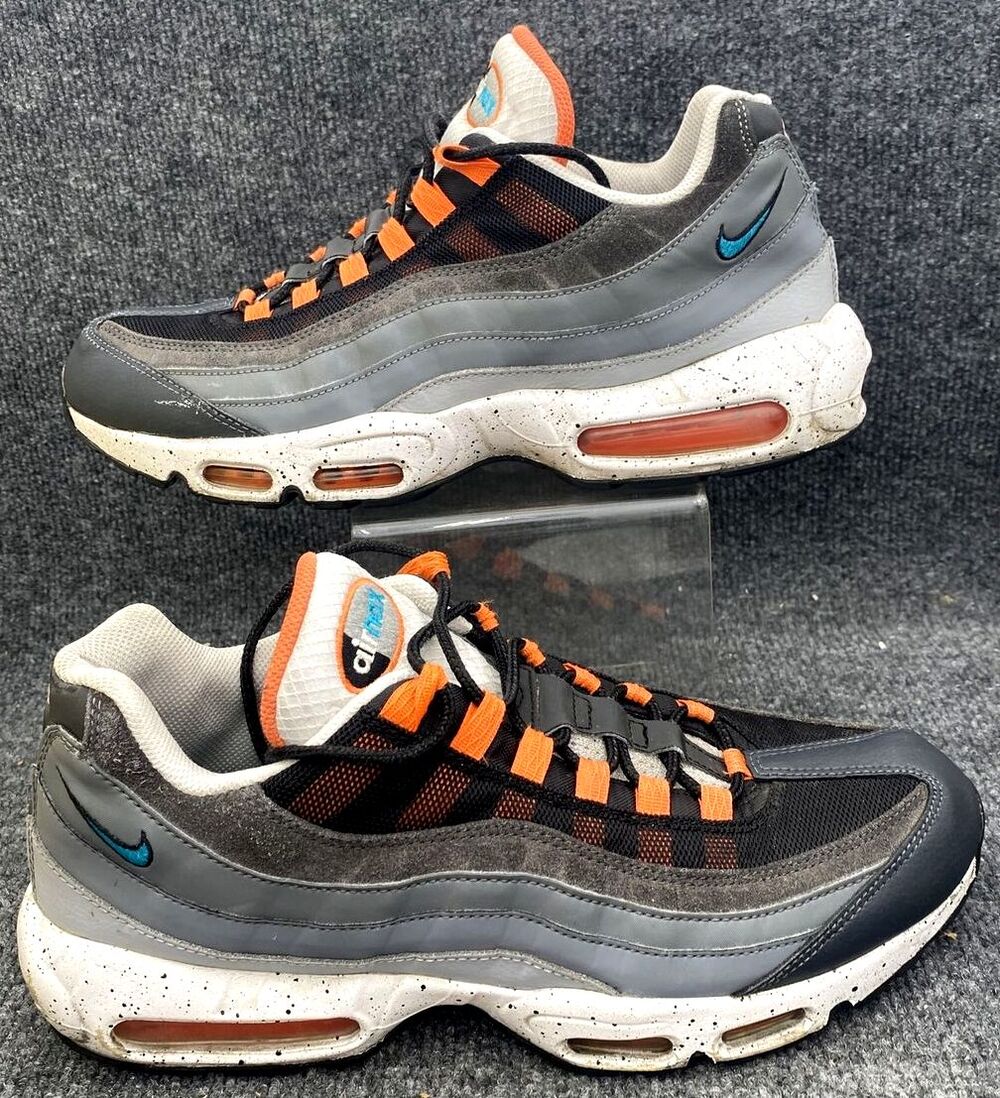 Nike Air Max 95 Halloween Freddy Krueger Grey Orange CZ0191-001 Mens US 11